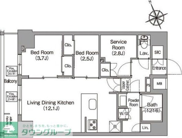 コンフォリア東葛西の物件間取画像